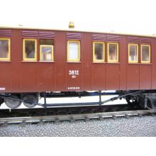 Märklin 4213 H0 express train carriage 3rd class 3812 KWSt.E brown-red like brand new
