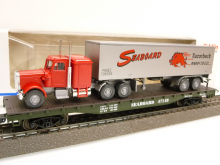 Märklin 4865 H0 US-Flachwagen 47149 beladen mit Truck 