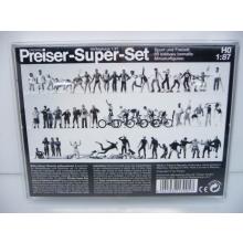 Preiser 13005 H0 Superset No. 5 - Sports and Leisure - 60 exclusively painted miniature figures