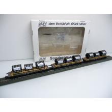 MD 402 set of 3 stake cars loaded with PHOENIX rubber band rolls
