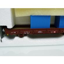 Roco 66611 H0 Niederbordwagen der DB AG 330 1 164-3 beladen mit 2 Containern