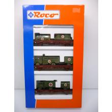 Roco 44024 H0 freight car set RED KREUZ medical train of the DB Ep. IV limited