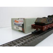 Roco 804 Rungenwagen Kbs der DB beladen mit 2 Panzerfz. MTW M 113 und M577 der Bundeswehr  WIE NEU !!