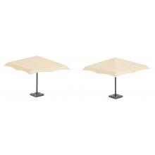 Faller 180862 H0 2 rectangular parasols 50 x 50 x 45 mm (2 x) Ep. IV