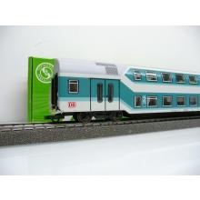 Sachsenmodelle 14429 H0 DBz double-decker car of the DB supplementary car, turquoise