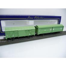 Lima L303176 H0 2-piece freight wagon set type Gmhs + Habis HENKEL of the DB