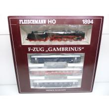 1894 F-Zug der 50er Jahre Gambrinus Ep. III Dampflok BR 03 Sonderserie - Fleischmann H0