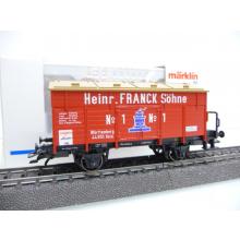 Märklin 46969 H0 Klappdeckelwg Franck Söhne Jahreswagen 1996 rot  TOP in OVP