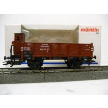 Märklin 4696 H0 Offener Güterwagen mit Bremserhaus der DR Ep. II braun