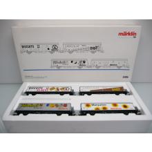 Märklin 4785 H0 4-teiliges Schiebewandwagen Set MIGROS Hbis der SBB   wie ladenneu !!
