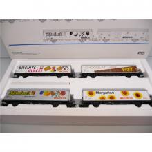 Märklin 4785 H0 4-teiliges Schiebewandwagen Set MIGROS Hbis der SBB   wie ladenneu !!