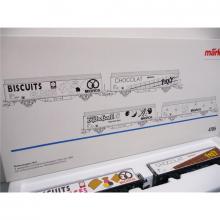 Märklin 4785 H0 4-teiliges Schiebewandwagen Set MIGROS Hbis der SBB   wie ladenneu !!