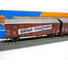 Roco 4329 H0 Güterwagen STÜCKGUT SCHNELLVERKEHR der DR braun