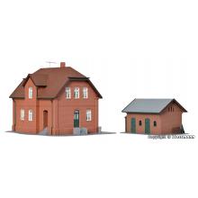 Kibri 38190 H0 Settlement house in Bottrop with outbuilding