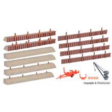 Kibri 38528 H0 Deko-Set Binnenhafen 119,5 x 6 cm