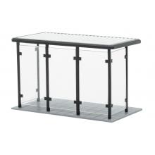 Viessmann 38179 H0 Bushaltestelle mit Flachdach L 5,1 x B 2,8 x H 3,1 cm