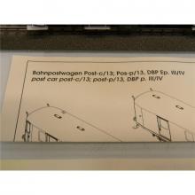 Piko 53261 H0 2-achsiger Bahnpostwagen Post2-p/13 der DBP Ep. IV grün