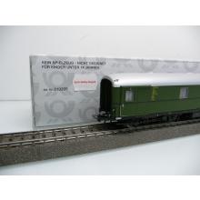 Dingler H0 railway postal car / passenger car of the Deutsche Bundespost 5901 Post4e green