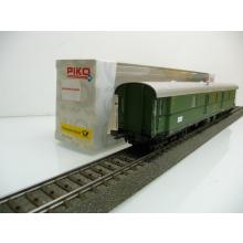 Piko 53302 H0 Postwagen Post4-p/21,6 der DBP Ep. III 5345 grün WIE NEU