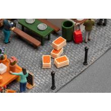 Faller 180868 H0 4 Marktkisten mit Gemüse Epoche III