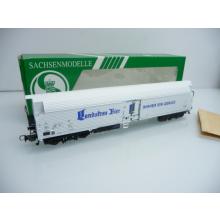 Sachsenmodelle 16009 H0 refrigerated truck from the DR LANDSKRONBRAUEREI white