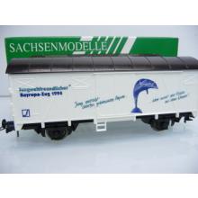 Sachsenmodelle 18614 H0 Tonnendachwagen Bayropa-Zug 1994 der DR 087 2129-1