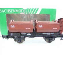 Sachsenmodelle 16044 H0 Kalkkübelwagen der DRG 519 091 braun