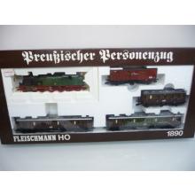 Fleischmann 1890 H0 AC Preußischer Personenzug Ep. I Dampflok T 18 5-teiliges Set Sonderserie