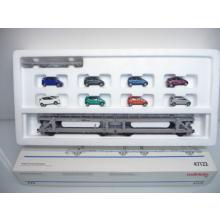 Märklin 47122 H0 Doppelautotransporter ATG Logistic beladen mit 8 A-Klasse PKW TOP in OVP