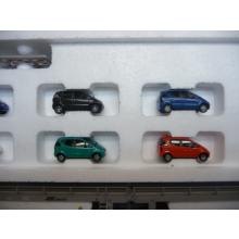 Märklin 47122 H0 Doppelautotransporter ATG Logistic beladen mit 8 A-Klasse PKW TOP in OVP