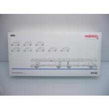 Märklin 47122 H0 Doppelautotransporter ATG Logistic beladen mit 8 A-Klasse PKW TOP in OVP