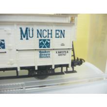 Trix 3618 H0 Güterwagen Hackerbräu München K.Bay.Sts.B. 601787 weiß