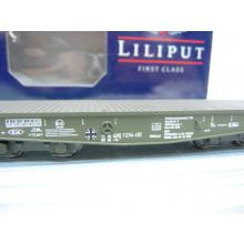 Liliput L221204 H0 6-axle flat car Bundeswehr Ep. IV 480 1234-2 green