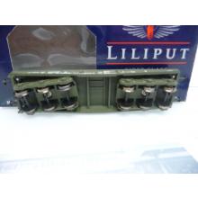 Liliput L221204 H0 6-axle flat car Bundeswehr Ep. IV 480 1234-2 green