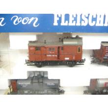 Fleischmann 4884 H0 Prussian freight train 7 pieces KPEV Ep. I 2L= like brand new!!
