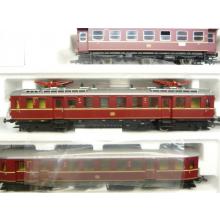 Roco 43065 H0 3-part railcar ET 85 DB red 2L= like NEW!!