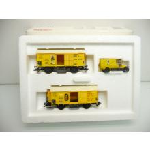 Märklin 4876 H0 3-teiliges Wagen-Set BANANENTRANSPORT mit Fahrzeug MHI SoSe
