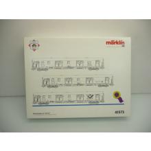 Märklin 41573 H0 3-teiliges Bahnpostwagen Set 