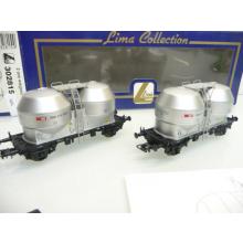 Lima 302815 H0 2-piece silo car set of the SBB 910 6 186-4 silver