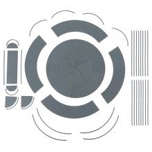 Faller 180278 H0 Kreisverkehr und Verkehrsinsel Ep. III - 31 Teile