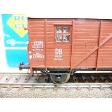 Roco 4328 H0 Leig unit covered freight wagon of the DB 218 224 Gllmghs 37 brown