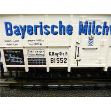 Trix 52 3605 00 H0 Güterwagen BAYERISCHE MILCHVERSORGUNG NÜRNBERG 81552 K.Bay.Sts.B. weiß