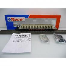  Roco 46492 H0 flat car with load concrete sleeper track of the DB Ep. IV Rkmp