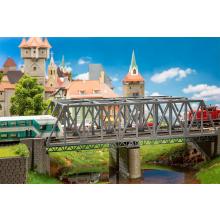 Faller 120497 H0 Stahlbrücke 2-gleisig 475 x 164 x 145 mm Ep. II