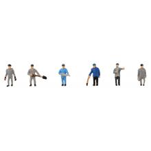 Faller 155610 N Miniaturfiguren Dampflokpersonal 6 Stück