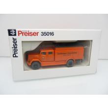 Preiser 35016 H0 Gerätewagen Umweltschutz Landkreis München orange