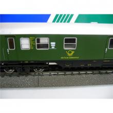 Sachsenmodelle 74635 H0 Bahnpostwagen 4m-a/26 DBP Ep. III grün