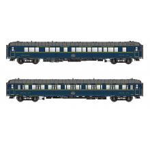 LS Models MW1001-1 H0 2-teiliges Schlafwagen Set S2+S1 CIWL Ep. II blau