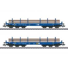 Märklin 48659 H0 Schwerlastwagen-Set Schienentransport Ep. VI blau