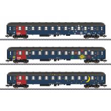 Märklin 42698 H0 Personenwagen-Set DSB 3-teilig Ep. V LED blau-bunt